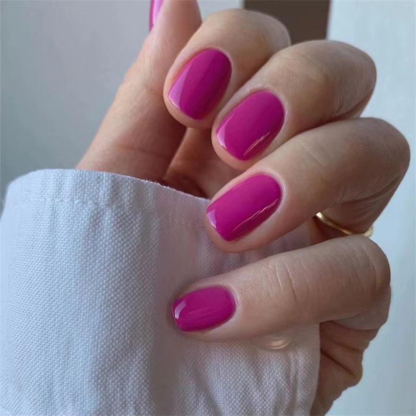 Uñas press on Fucsia
